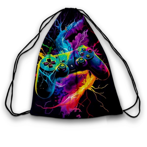 Mochilinha 19x28cm Game Cores Neon (envio Expresso)