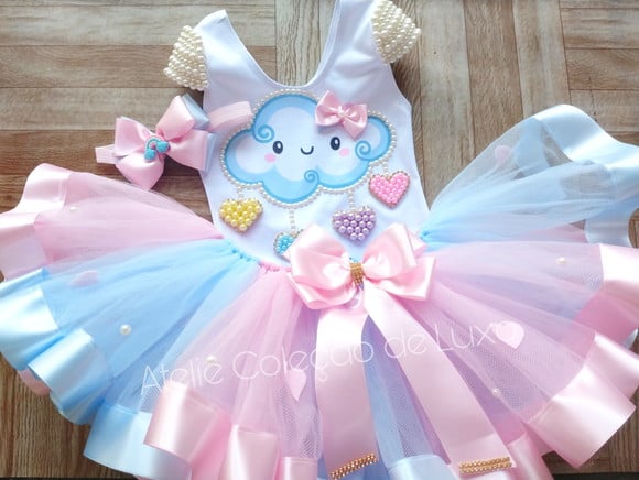 Conjunto Tutu Chuva de Amor - Luxo Chuva de Bençãos 1