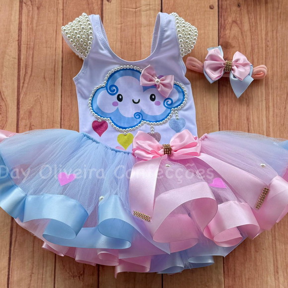 Conjunto Tutu Chuva de Amor - Luxo Chuva de Bençãos