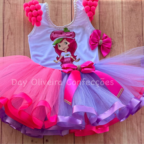 Conjunto Tutu da Moranguinho Pompom