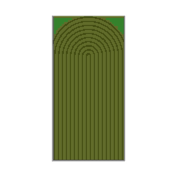 Painel de Festa Retangular Tec. 1x2 Ripado Verde Militar