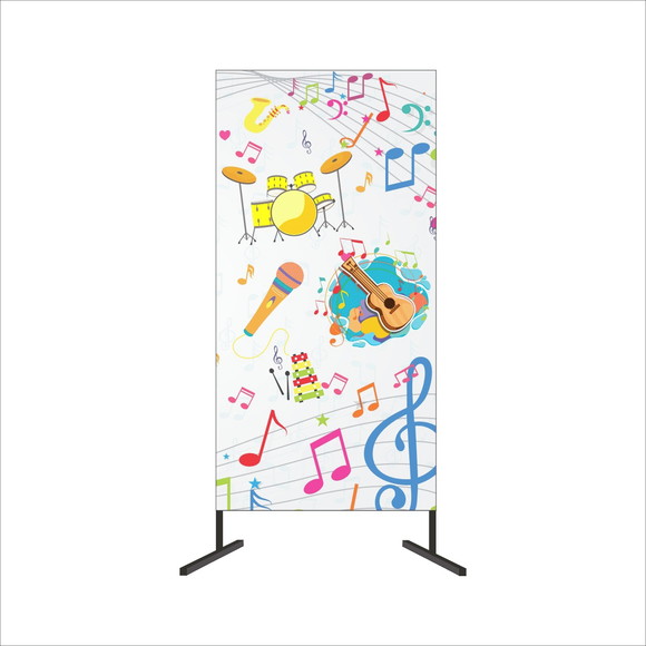 Painel Lateral 2x1 + Capas Cilindros Musical Menina
