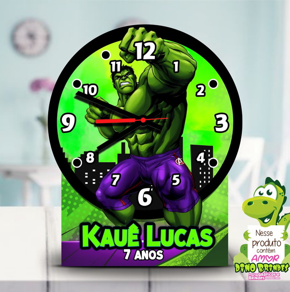 Relógio Centro de Mesa | Hulk