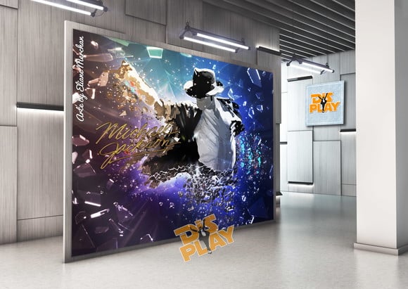 Painel Michael Jackson em Tecido
