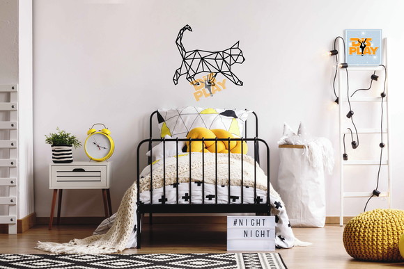 Quadro Decorativo Gato em MDF