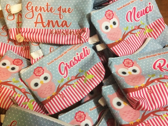 Necessaire Dia dos Perofessores 12x18 Personalizada