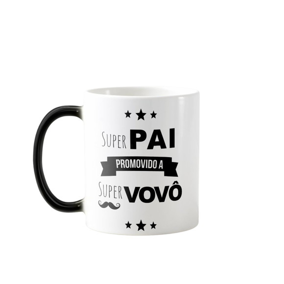 Caneca Mágica Personalizada Presente Promovido a Avô