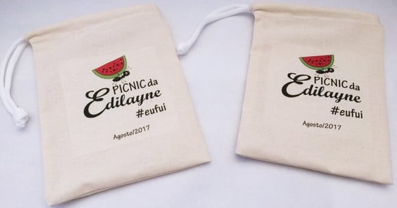 Saquinho Eco Personalizado 15x12