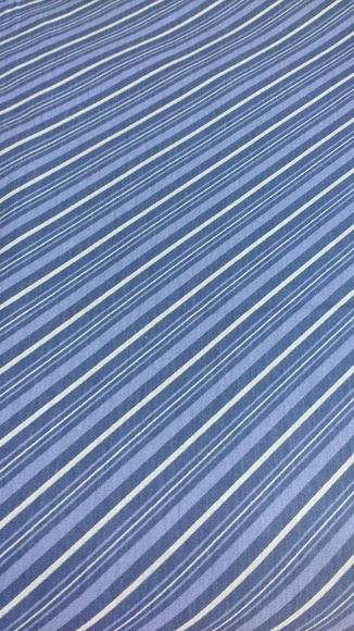 Tecido Azul listrado diagonal - Az022
