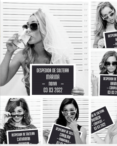 Painel para Foto Prisão Despedida de Solteira