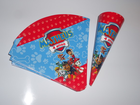 Cone para Doces Patrulha Canina