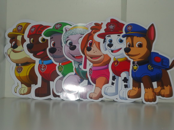 Kit 10 Displays Patrulha Canina 15 cm + Suporte
