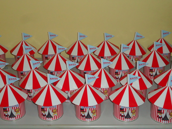 Rótulos Lata de Leite Tenda Circo 800gr