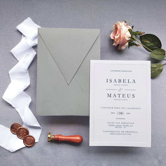 Convite Casamento - Linha Eco - Cv 389