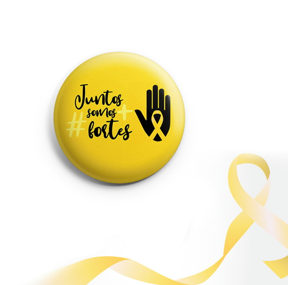 Botton Setembro Amarelo - Botum / Boton / Broche 3,5cm Mod07