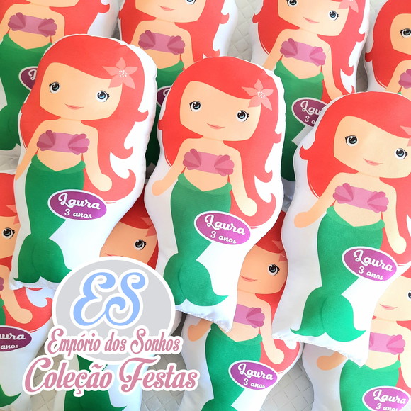 (0A) Almofada Ariel Para Lembrancinha