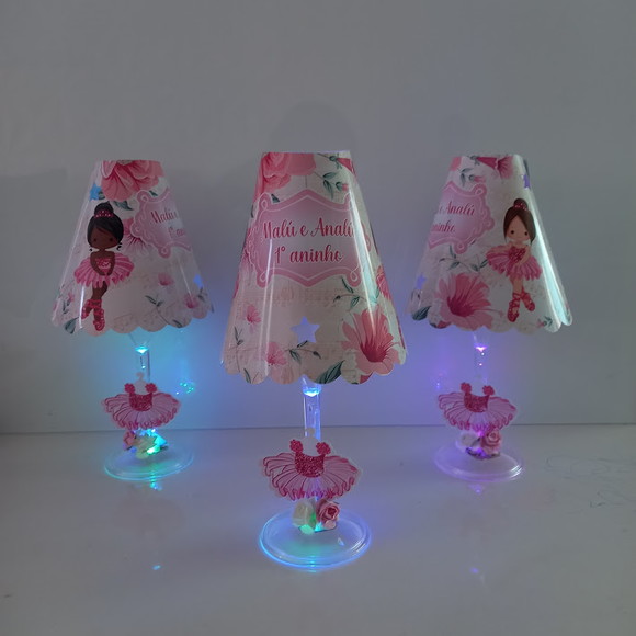 Abajur para Centro de Mesa Bailarina