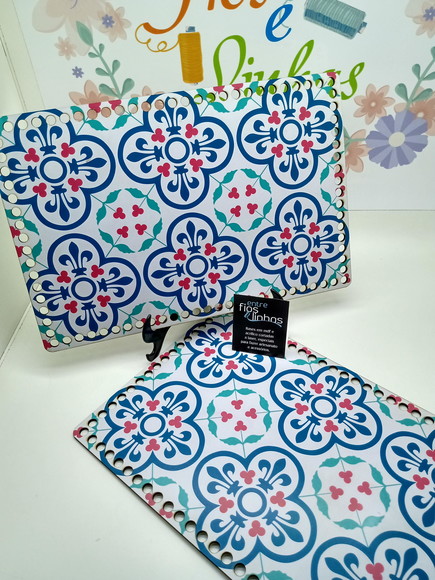 20x30CM 2 BASES MDF RETANGULAR PARA FAZER CROCHE