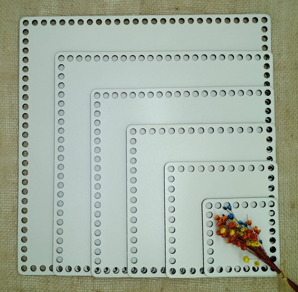 Kit Base Mdf Quadradas Brancas Lisas (6 Unidades No Kit)