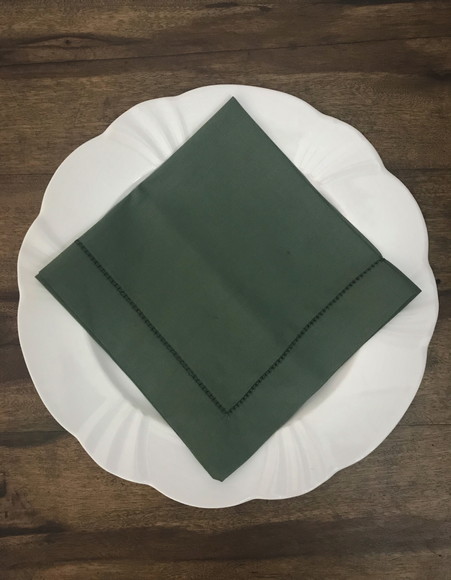 Guardanapo de Tecido Percal Verde Oliva 40x40