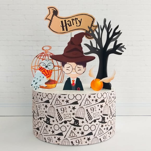 Arquivo em pdf Topo de Bolo Harry Potter Crianças