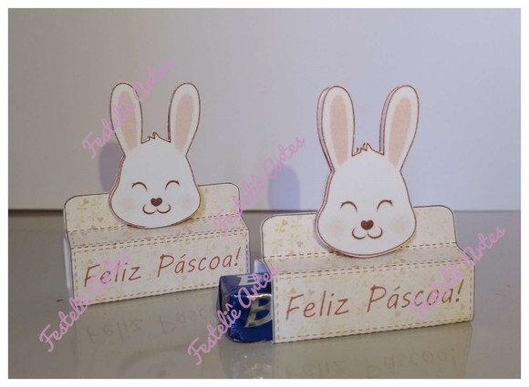 Arquivo Silhouette Bis Unitário Chocolate Páscoa Coelhinho