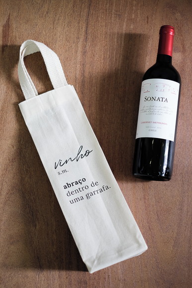 Sacola Algodão | Vinho (definição) 10.5x35x8 cm