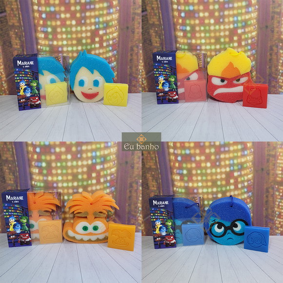 Kit Esponja e Sabonete Divertida Mente 1004