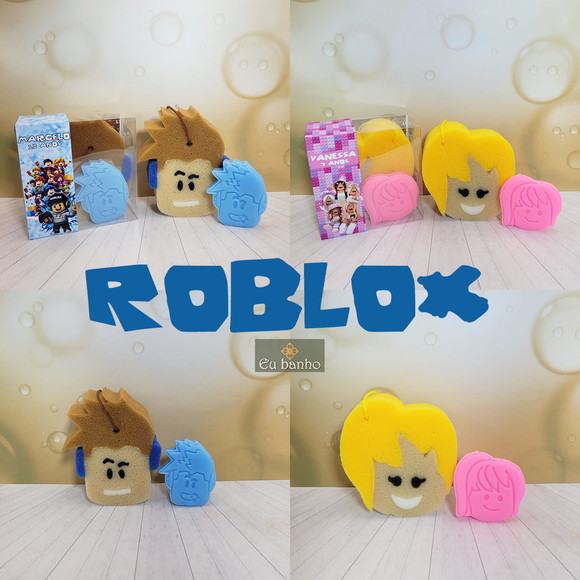 Kit Esponja e Sabonete Roblox (menino e /ou Menina) 0503