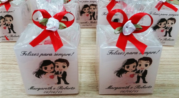 Lembrancinha Casamento Velas Personalizadas