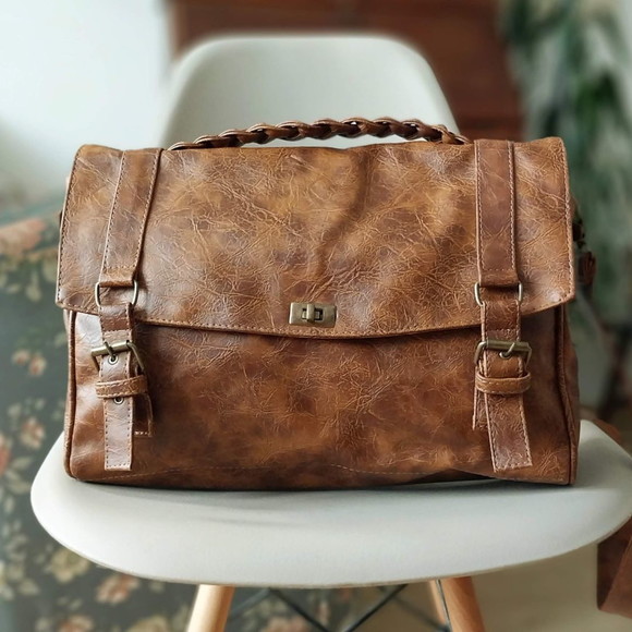 Bolsa Carteiro Chocolate Eco