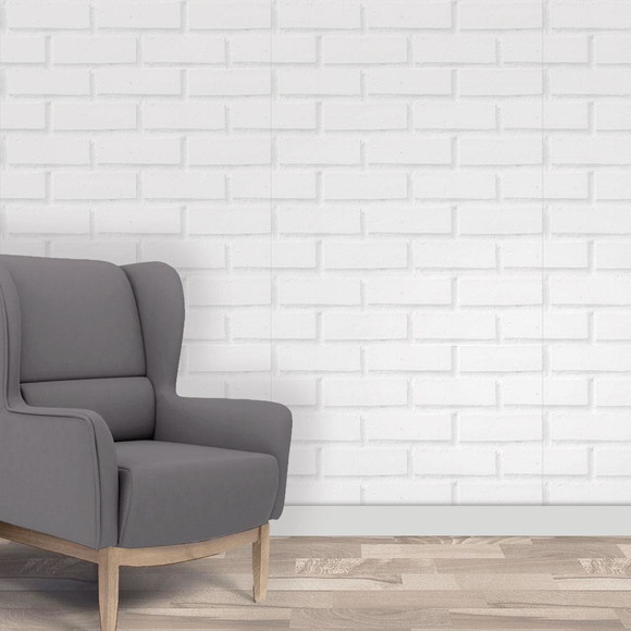 Papel de Parede Tijolo Branco