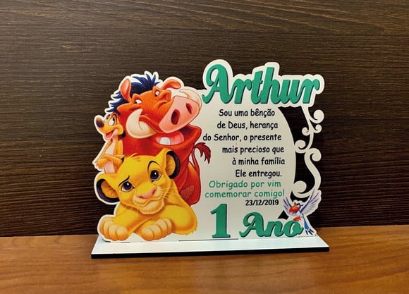 Lembrancinha Rei Leão
