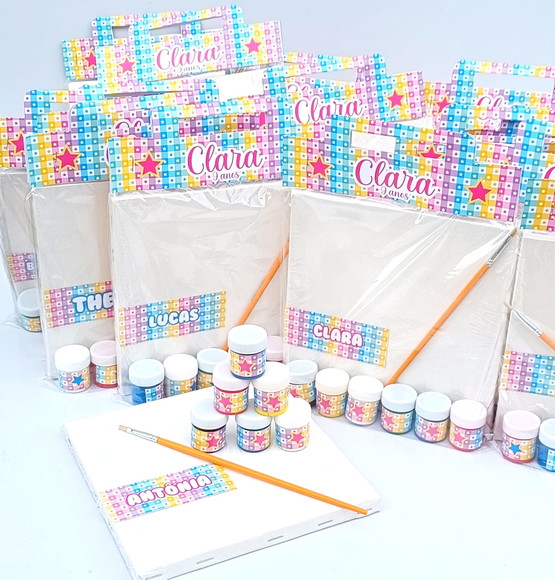 Kit Pintura em Tela 20x20