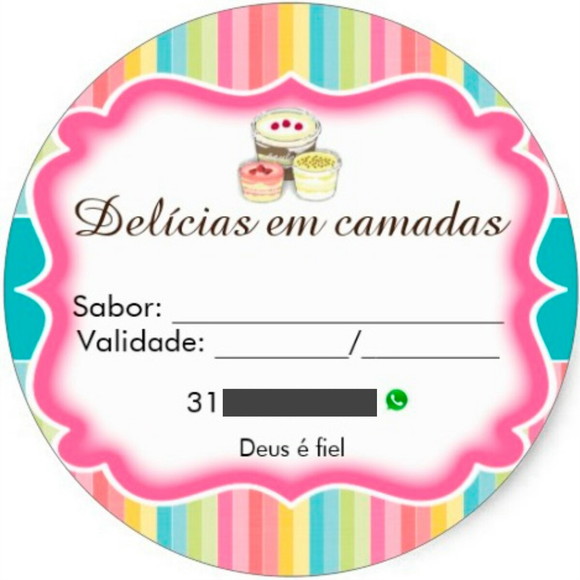 1000 Etiquetas Rótulos Adesivos Personalizados 5x5cm