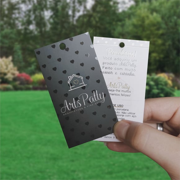 1000 Tags Etiquetas Personalizadas com Verniz Local