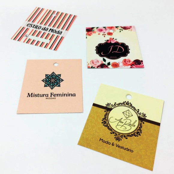 1000 Tags Personalizadas Quadradas Roupas Produtos