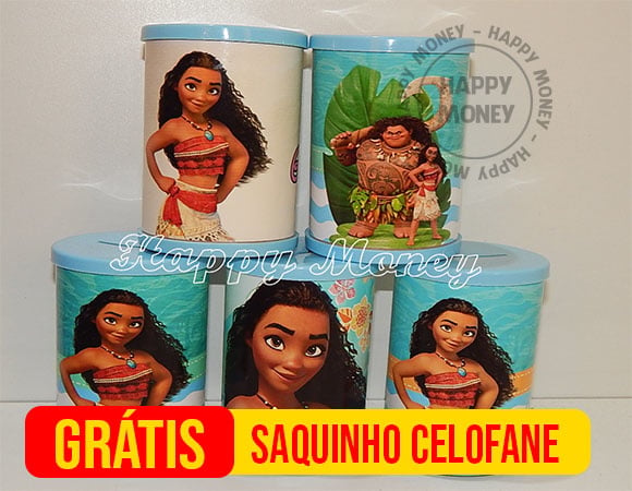 Cofrinho Moana Diversos Modelos