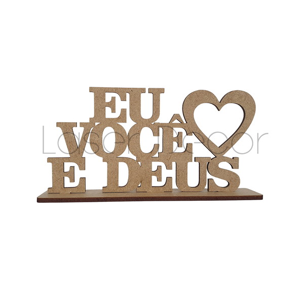 Lembrança Encontro de Casais Ecc Eu Você e Deus mdf Mod.5