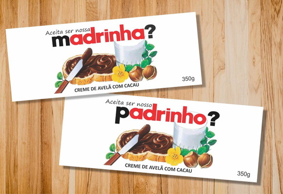 Arte Digital Rotulo Nutella