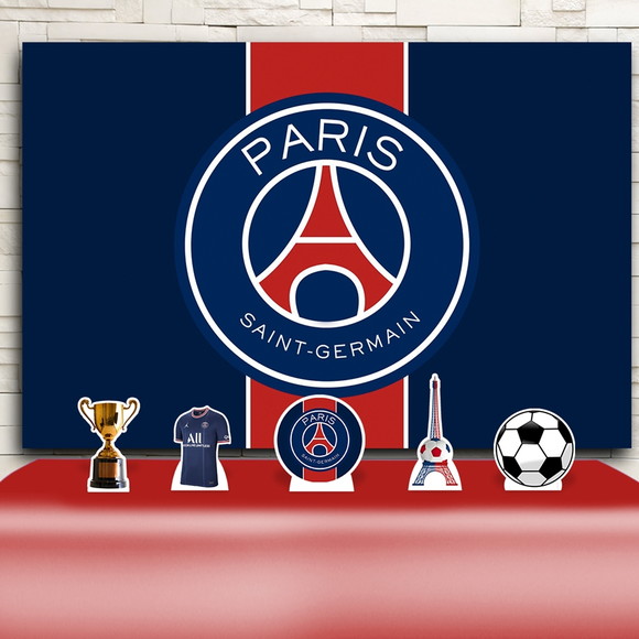 Kit Festa Prata Painel + Display Paris Saint Germain Psg