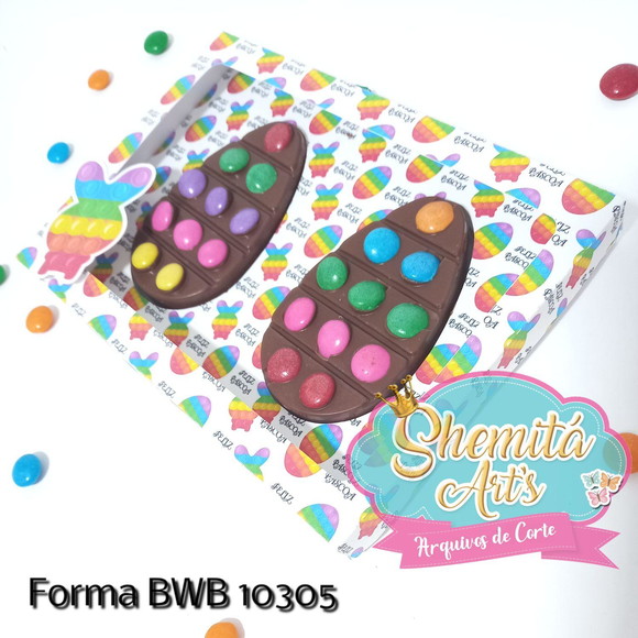 Arquivo de Corte Caixa 2 Ovos Pop It 10305 Pequenos