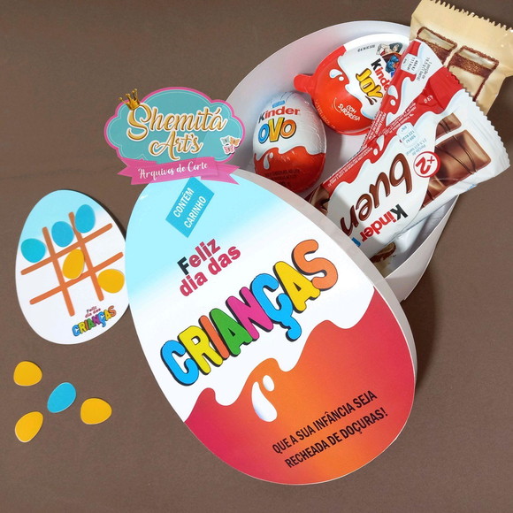 Arquivo de Corte Caixa Kinder Dia das Crianças