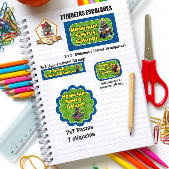 KIT ETIQUETAS ESCOLARES