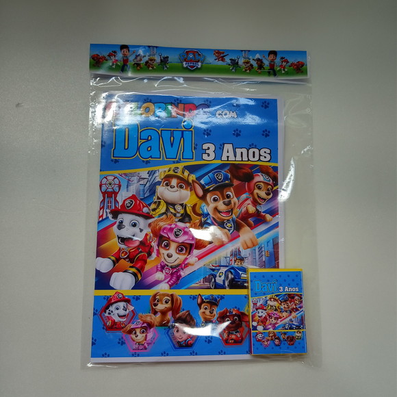 Revista para Colorir Kit Patrulha Canina