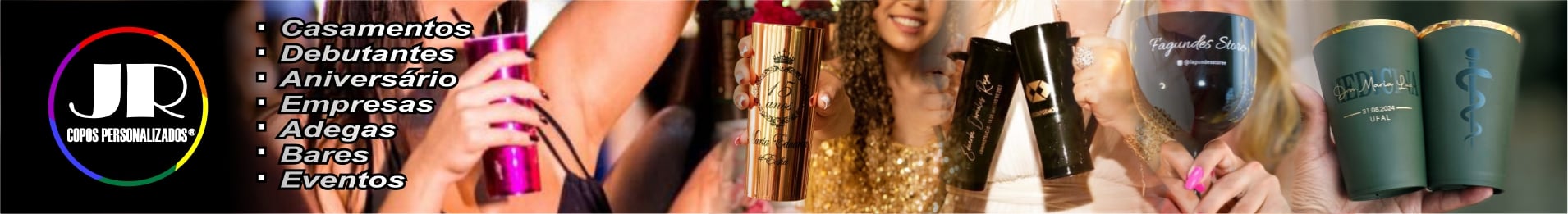 J R Copos personalizados