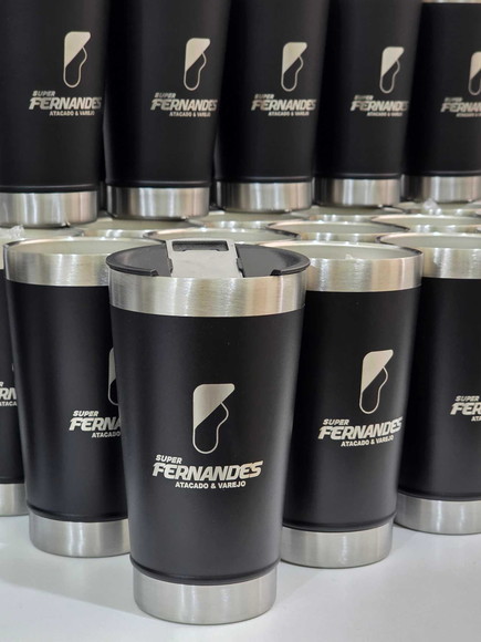 Copos Térmico Preto - Brindes para Empresas