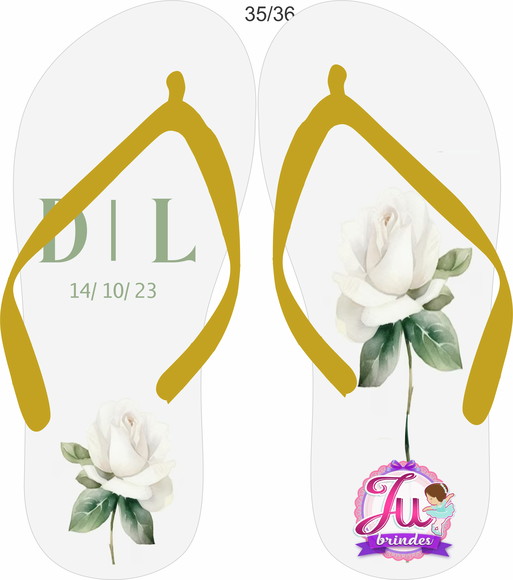 Chinelo Casamento Personalizados