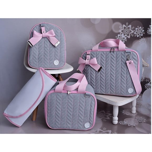 Bolsa Maternidade Jeans Térmico e Impermeável Menino Menina