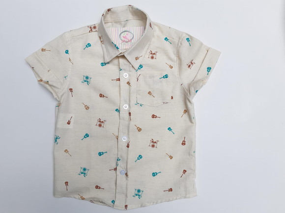 Camisa Instrumentos Musicais Tal Pai Tal Filho Tam Grandes